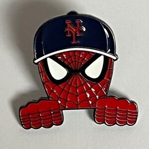 New York Mets Spiderman Hat Pin Pocket Sitter Pins Hats Bag Fitted New Era